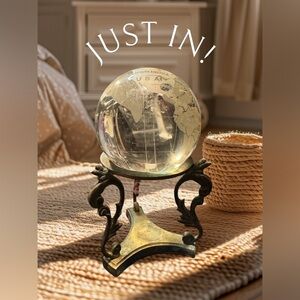 Vintage crystal globe/ball